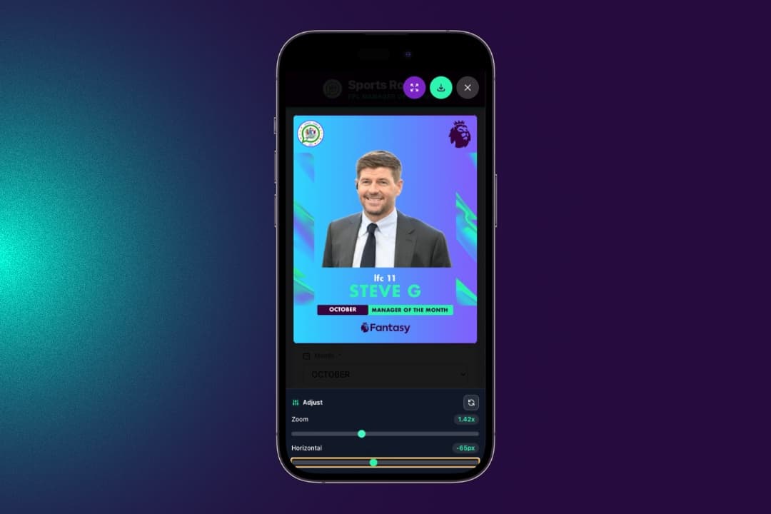 Shipping a tiny win: our FPL “Manager of the Month” poster maker